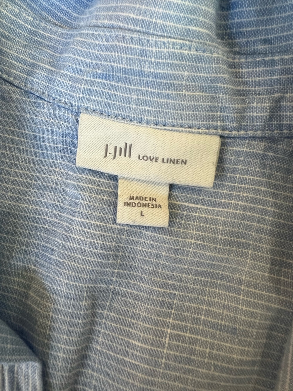 J. Jill Light Blue Linen Dress - Picture 8 of 8